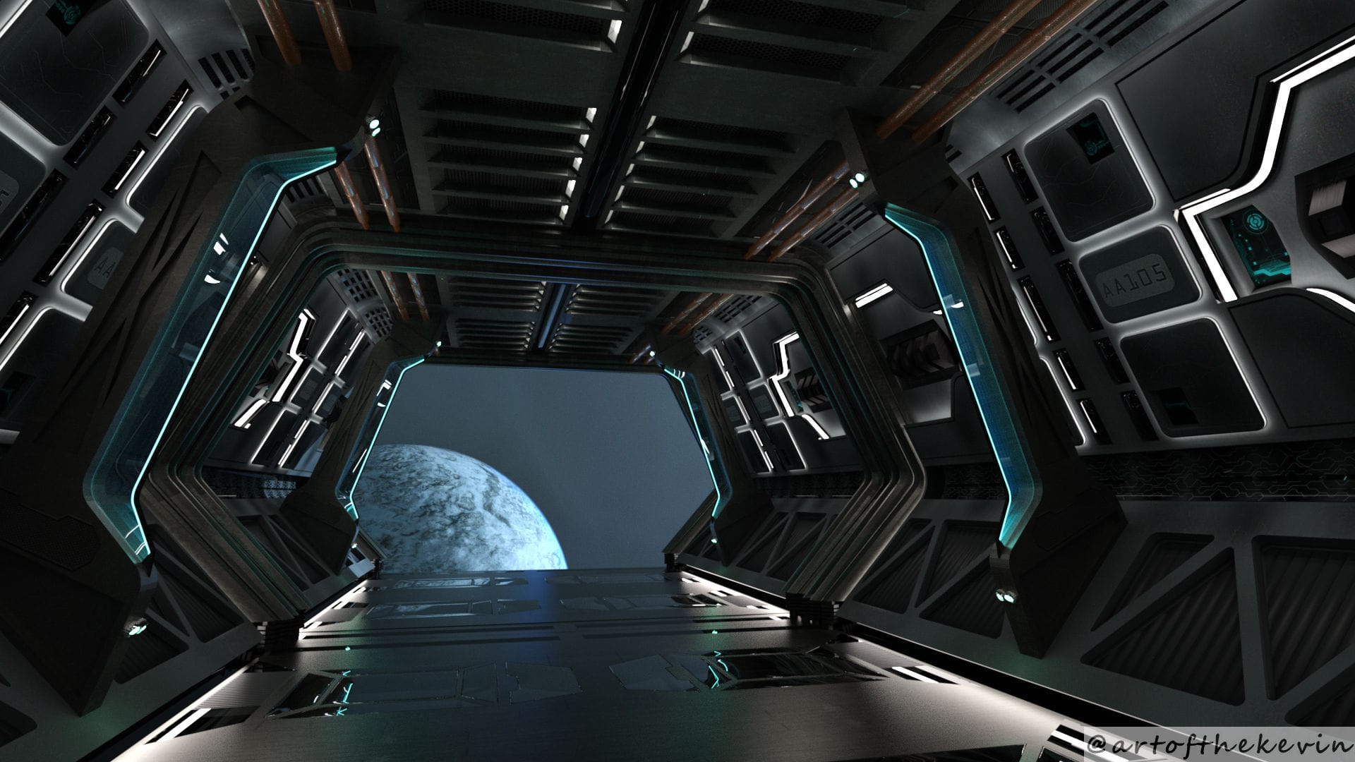 Space Station Corridor